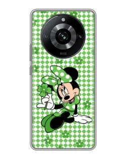 Чехол для Realme 11 с картинкой «Mickey в клетку»
