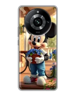 Чехол для Realme 11 с картинкой «Микки садовод»