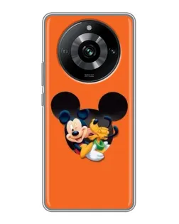 Чехол для Realme 11 с картинкой «Сердце Микки Минни»