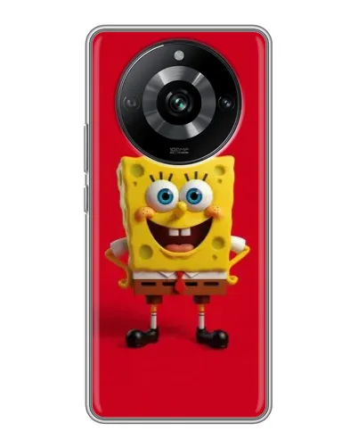 Чохол для Realme 11 з картинкою «Спанч Боб на червоному»