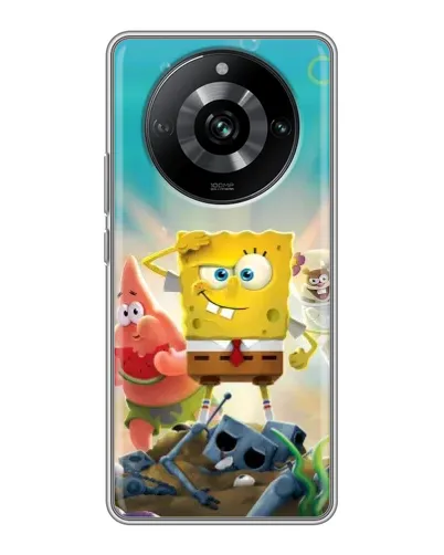 Чохол для Realme 11 з картинкою «Спанч Боб переможець»