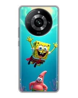Чохол для Realme 11 з картинкою «Спанч Боб під водою»