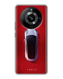 Чохол для Realme 11 з картинкою «Tesla Top View»