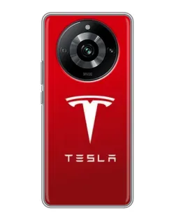 Чохол для Realme 11 з картинкою «Tesla Red Classic»