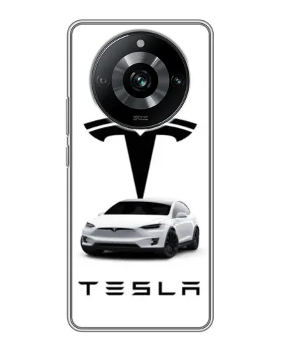 Чохол для Realme 11 з картинкою «Tesla White Style»