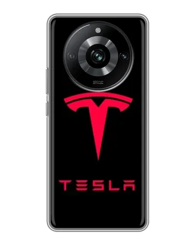 Чохол для Realme 11 з картинкою «Tesla Red Logo»