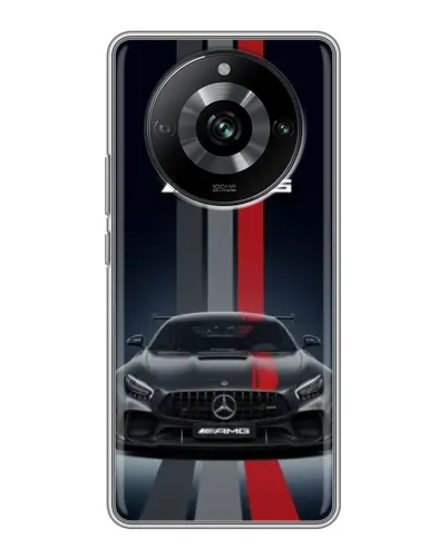 Чохол для Realme 11 з картинкою «Mercedes — білий карбон»