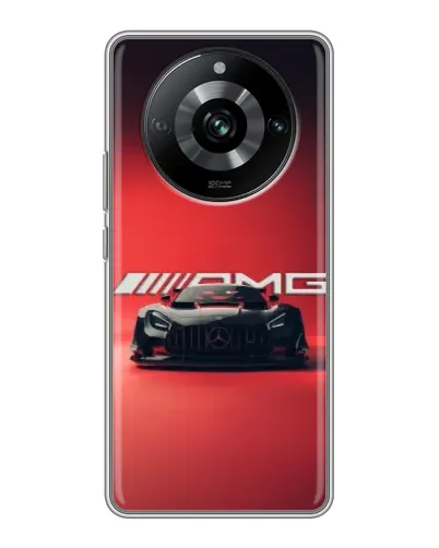 Чохол для Realme 11 з картинкою «Mercedes AMG — червона лінія»