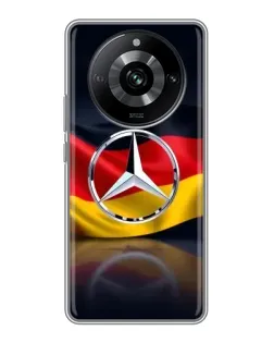 Чохол для Realme 11 з картинкою «Mercedes — прапор Німеччини»