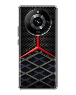 Чохол для Realme 11 з картинкою «Mercedes Carbon Grid»