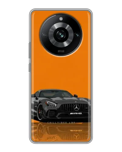 Чохол для Realme 11 з картинкою «Помаранчевий Mercedes AMG»