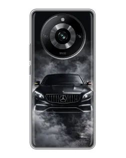 Чохол для Realme 11 з картинкою «Mercedes у диму»
