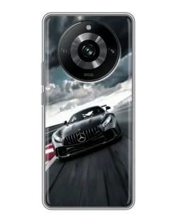 Чохол для Realme 11 з картинкою «Гоночний Mercedes AMG»