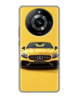 Чохол для Realme 11 з картинкою «Жовтий Mercedes GT»