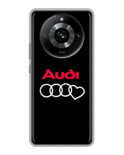 Чохол для Realme 11 з картинкою «Логотип Audi Heart»