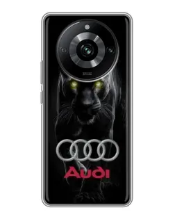 Чохол для Realme 11 з картинкою «Пантера та Audi»
