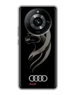 Чохол для Realme 11 з картинкою «Графіка — пантера та Audi»