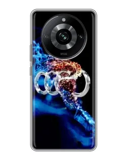 Чохол для Realme 11 з картинкою «Енергія лого Audi»