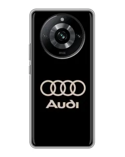 Чохол для Realme 11 з картинкою «Audi — золотий логотип»
