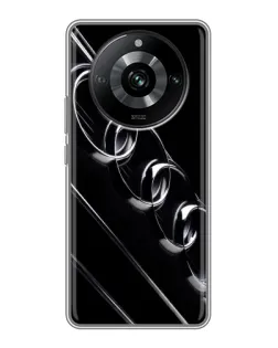 Чохол для Realme 11 з картинкою «Audi — абстрактні кільця»