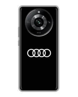 Чохол для Realme 11 з картинкою «Audi White Logo»