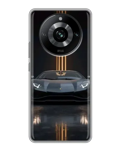 Чохол для Realme 11 з картинкою «Lamborghini золоті лінії» Чохол для Realme 11 з картинкою «Lamborghini золоті лінії»
