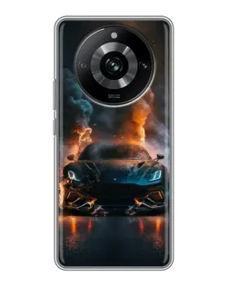 Чохол для Realme 11 з картинкою «Lamborghini димна естетика»
