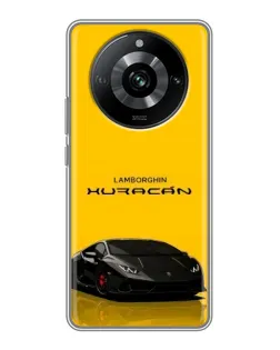 Чохол для Realme 11 з картинкою «Lamborghini Huracan чорний»