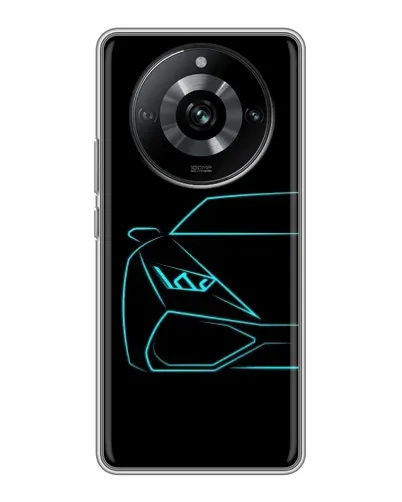 Чохол для Realme 11 з картинкою «Блакитний силует Lamborghini» Чохол для Realme 11 з картинкою «Блакитний силует Lamborghini»