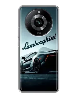 Чохол для Realme 11 з картинкою «Класичний Lamborghini надпис»