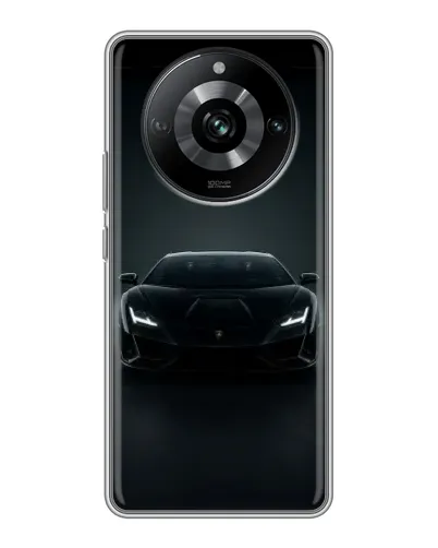 Чохол для Realme 11 з картинкою «Чорний Lamborghini Aventador» Чохол для Realme 11 з картинкою «Чорний Lamborghini Aventador»