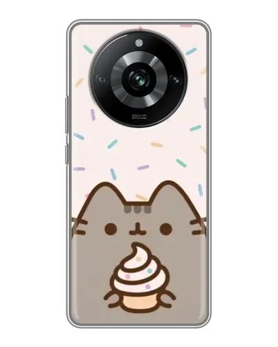 Чехол для Realme 11 с картинкой «Пушин с кексом» Чехол для Realme 11 с картинкой «Пушин с кексом»