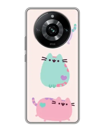 Чехол для Realme 11 с картинкой «Pusheen трио» Чехол для Realme 11 с картинкой «Pusheen трио»