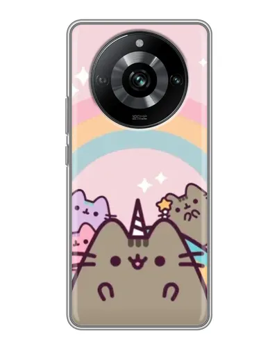 Чехол для Realme 11 с картинкой «Единорог Pusheen» Чехол для Realme 11 с картинкой «Единорог Pusheen»