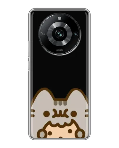 Чехол для Realme 11 с картинкой «Пушин на черном» Чехол для Realme 11 с картинкой «Пушин на черном»