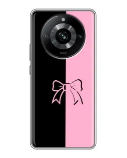 Чехол для Realme 11 с картинкой «Половинки банта»