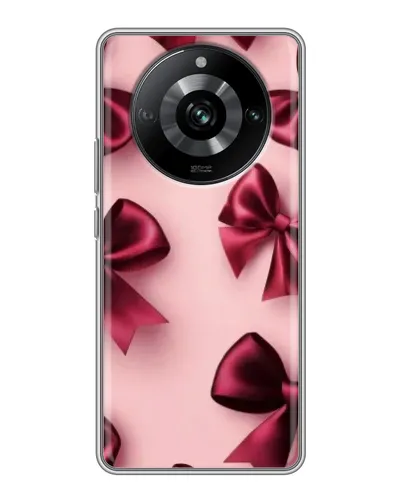 Чехол для Realme 11 с картинкой «Бордовый атлас»