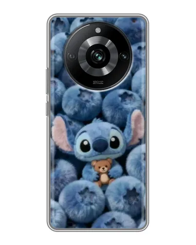 Чехол для Realme 11 с картинкой «Стич и голубика» Чехол для Realme 11 с картинкой «Стич и голубика»