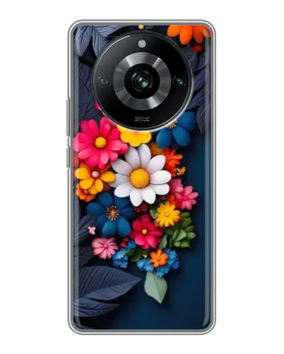 Чехол для Realme 11 с картинкой «Цветочная феерия»