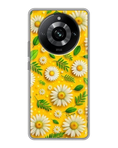 Чехол для Realme 11 с картинкой «Ромашковое солнце»