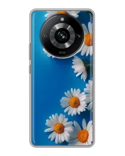 Чехол для Realme 11 с картинкой «Белоснежные маргаритки»