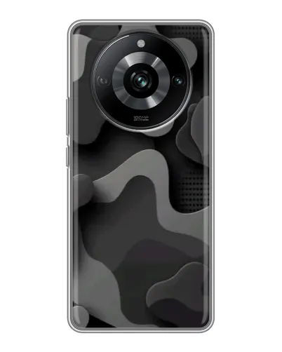 Чехол для Realme 11 с картинкой «Темный абстрактный камуфляж»