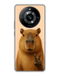 Чохол для Realme 11 з картинкою «Капібара вікторія» Чохол для Realme 11 з картинкою «Капібара вікторія»