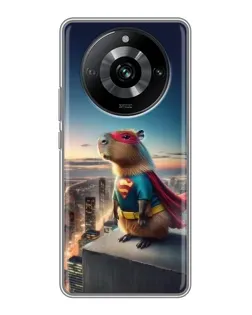 Чохол для Realme 11 з картинкою «Капі-мен супергерой» Чохол для Realme 11 з картинкою «Капі-мен супергерой»
