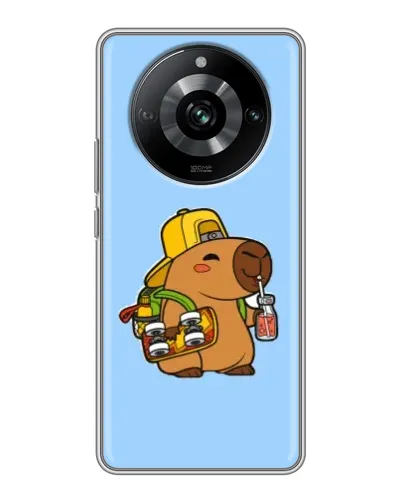 Чохол для Realme 11 з картинкою «Капібара на скейті» Чохол для Realme 11 з картинкою «Капібара на скейті»