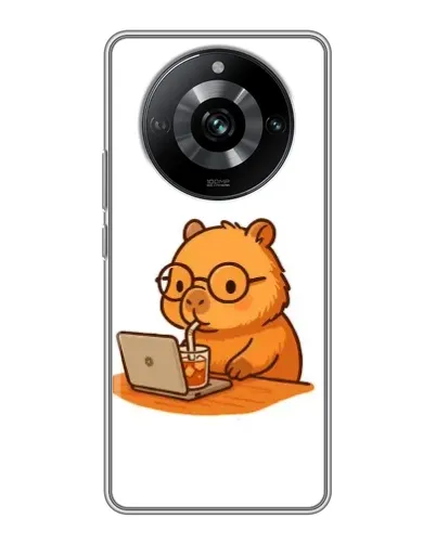 Чохол для Realme 11 з картинкою «Капібара з ноутбуком» Чохол для Realme 11 з картинкою «Капібара з ноутбуком»