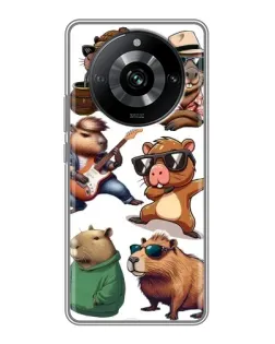 Чохол для Realme 11 з картинкою «Круті капібари музиканти» Чохол для Realme 11 з картинкою «Круті капібари музиканти»