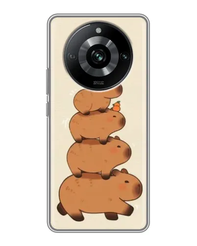 Чохол для Realme 11 з картинкою «Вежа з капібар» Чохол для Realme 11 з картинкою «Вежа з капібар»