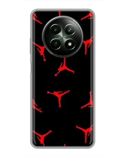 Чехол для Realme 12 5G с картинкой «Jordan Red Pattern»