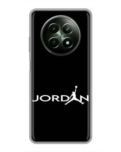 Чехол для Realme 12 5G с картинкой «Jordan White Logo»